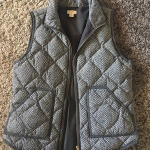 JCrew herringbone vest size small